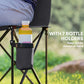 Outsunny 6 Seat Folding Camping Chair with Cup Holder and Carrying Case for Camping, Picnic, Sport Events, Dark Grey | The Comfy Couch Canada