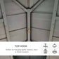 Outsunny 11 x 11ft Outdoor Canopy ,Hard Top Gazebo with Galvanized Frame & Double Vented Roof for Garden & Patio | The Comfy Couch Canada