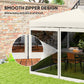 Outsunny Gazebo Mosquito Netting, Replacement Mosquito Netting with Zippers for 10&