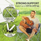 Outsunny Double Camping Chair, Oversized Camping Loveseat for Adults, Heavy Duty Folding Camp Chair, Support 529 lbs
