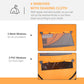 Outsunny 5-Person Pop Up Camping Tent, Easy Setup, Orange, with Doors, Windows, Carry Bag | The Comfy Couch Canada