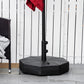 Outsunny Outdoor Patio Umbrella Base Stand Holder Market Parasol Weights Water Sand Filled Garden Poolside Black | The Comfy Couch Canada