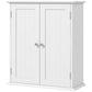 HOMCOM Bathroom Medicine Cabinet, Wall Cabinet with 2 Doors and Adjustable Shelf, Space Saver Over Toilet Cabinet | The Comfy Couch Canada