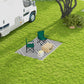 Outsunny Reversible Outdoor RV Rug, Patio Floor Mat, 6&