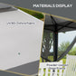 Outsunny 10.7 x 10.7ft Pop Up Gazebo, Adjustable Instant Sun Shelter with UV30+ Roof Cover, Removable Mesh Curtains, Light Grey | The Comfy Couch Canada