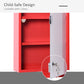 HOMCOM Wall Mount Medicine Cabinet Bathroom 4 Tier Shelves Steel Frame Glass Door Lockable 2 Keys | The Comfy Couch Canada