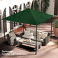 Outsunny Gazebo Canopy Replacement 9.84 x 9.84ft UV Protected Top Sun Shade Green | The Comfy Couch Canada