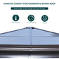 Outsunny 10x10 ft Hard Top Gazebo Canopy Heavy Duty Shelter Sun Shade Beige Coffee with Curtain | The Comfy Couch Canada
