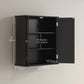 HOMCOM Wall Mount Over Toilet Bathroom Medicine Cabinet with Adjustable Shelves 2 Door Storage | The Comfy Couch Canada