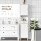 kleankin Tall Slim Bathroom Linen Tower: Drawers, Shelves & Floor-Standing Organizer for Space-Saving Storage, White Finish | The Comfy Couch Canada