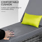 Outsunny Rattan Chaise Lounge Outdoor Sun Lounger Patio Wicker Bed Garden Adjustable Recliner Sofa Patio Furniture, Grey | The Comfy Couch Canada