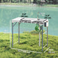 Outsunny Folding Fish Cleaning Table with Sinks, Camping Sink with Faucet Drainage Hose Sprayer Shelf Drawer Storage Basket, Outdoor Sink Station for Beach Patio Picnic, White | The Comfy Couch Canada