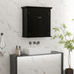 kleankin Bathroom Cabinet, Medicine Cabinet, Over Toilet Storage Cabinet with Adjustable Shelves for Entryway, Black | The Comfy Couch Canada