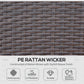 Outsunny 4 Pieces Patio Furniture Set, Outdoor PE Rattan Wicker Sofa Sets Outdoor All Weather Conversation Furniture w| Aosom Canada