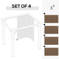 Outsunny 4-Panel Replacement Gazebo Curtains Gazebo Privacy Sidewall for 10&