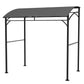 Outsunny BBQ Grill Gazebo 7x5 ft Steel Frame Garden Canopy Tent Charcoal Grey with Hooks Outdoor Sun Shade | The Comfy Couch Canada