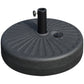 Outsunny 48lb Heavy Duty Patio Umbrella Stand: Water Filled Steel Pole Outdoor Base Black | The Comfy Couch Canada