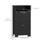 kleankin Freestanding Bathroom Cabinet with Adjustable Shelf and Drawers, Small Cabinet for Bathroom, Living Room, Black | The Comfy Couch Canada