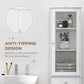 kleankin Tall Slim Bathroom Storage Cabinet: 3-Tier Shelf Drawer, Linen Tower, Free Standing Organizer, White | The Comfy Couch Canada