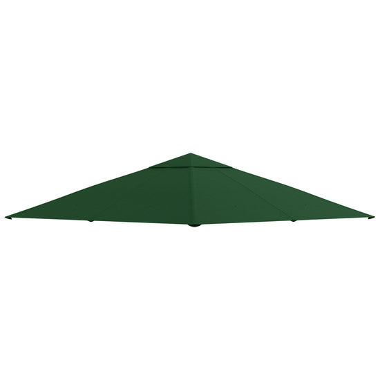Outsunny Gazebo Canopy Replacement 9.84 x 9.84ft UV Protected Top Sun Shade Green | The Comfy Couch Canada