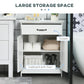 kleankin 2-Door Bathroom Cabinet: Adjustable Shelves, Versatile Storage & Compact 23.6"x11.8"x29.5" Design in White Finish.