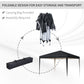 Outsunny 10 x 10ft Folding Pop Up Tent Outdoor Gazebo Canopy with Carrying Bag, Black | The Comfy Couch Canada