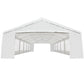 Outsunny 40’x20’ Heavy-duty Large Outdoor Carport Garage Party Event Tent Patio Gazebo Canopy w/ Removable Sidewall White | The Comfy Couch Canada