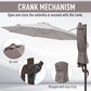 Outsunny Cantilever Hanging Patio Umbrella: 10ft 360° Rotatable Aluminum with Cross Base, Grey | The Comfy Couch Canada