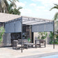 Outsunny Pergola Retractable Gazebo 10&