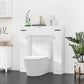 kleankin Space-Saving Over-Toilet Cabinet: White Bathroom Organizer with Adjustable Shelf for Compact Storage | The Comfy Couch Canada