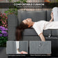 Outsunny Deluxe 3 Seat Rattan Wicker Sofa Garden Outdoor Patio Furniture with Cushion, Grey | The Comfy Couch Canada