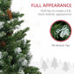 HOMCOM 6ft Tall Pencil Artificial Christmas Tree, Holiday D̩cor with 390 Snow Flocked Branches, Green | The Comfy Couch Canada