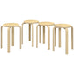 HOMCOM Set of 4 Round Stackable 18-Inch Backless Stacking Stools for Kitchen Dining Office Outdoors | The Comfy Couch Canada