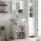 Kleankin White Wall Medicine Cabinet: Bathroom Mirror Storage with Double Doors & Adjustable Interior Shelf | The Comfy Couch Canada