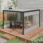 Outsunny Pergola Gazebo Curtains for 10&