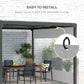 Outsunny Pergola Gazebo Curtains for 10&