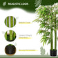 HOMCOM 4.5FT Lifelike Bamboo Plant Artificial Greenery Faux Tree in Pot for Home Office Indoor Outdoor Decor | The Comfy Couch Canada