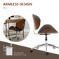 Vinsetto Stylish Home Office Chair Faux Leather Bentwood Desk Chair 360° Swivel Adjustable Height Wheels Black | The Comfy Couch Canada