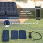 Outsunny Queen Air Mattress Inflatable Camping Bed w/ 2 Pillows Hand Pump Blue | The Comfy Couch Canada