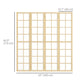 HOMCOM 4 Panel Room Divider, 5.6 ft Folding Wall Divider Room Partition for Home Office, Bedroom, Living Room | The Comfy Couch Canada