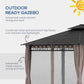 Outsunny Gazebo Canopy 12&