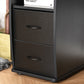 HOMCOM Home Office Computer Desk Keyboard Tray CPU Stand Black Workstation Furniture Study Table | The Comfy Couch Canada