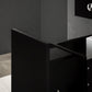 HOMCOM Space Saving Toilet Paper Cabinet, Narrow Bathroom Cabinet with Drawers and Hidden Storage, Black | The Comfy Couch Canada