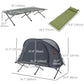 Outsunny Camping Tent Cot All in One Folding Tent Combo Portable Off-Ground Tent Shelter with Self-Inflating Air Mattress and Bag | The Comfy Couch Canada