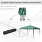 Outsunny 10x10ft Folding Pop Up Tent Outdoor Gazebo Canopy w/ Carrying Bag Blue.