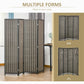 HOMCOM Bamboo Bliss: 4-Panel 6ft Tall Folding Bamboo Room Divider, Indoor Privacy Screen for Bedroom, Office, Brown Finish | The Comfy Couch Canada