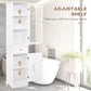 kleankin Tall Slim Bathroom Storage Cabinet: 3-Tier Shelf Drawer, Linen Tower, Free Standing Organizer, White | The Comfy Couch Canada