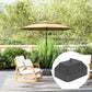 Outsunny Fillable Patio Umbrella Base, Heavy Duty Outdoor Umbrella Stand Base Patio Umbrella Stand, Filled Up to 53lbs with Stand or 44lbs with Water for Deck Poolside, Black | The Comfy Couch Canada