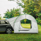 Outsunny 2000mm Waterproof SUV Tent, Car Tent with 3 Doors and Mesh Window, for 5-6 Person Camping Travel, Grey and Green