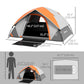 Outsunny 3000mm Waterproof Camping Tent for 2 Man, with Sewn-in Groundsheet and Carry Bag, Grey and Orange